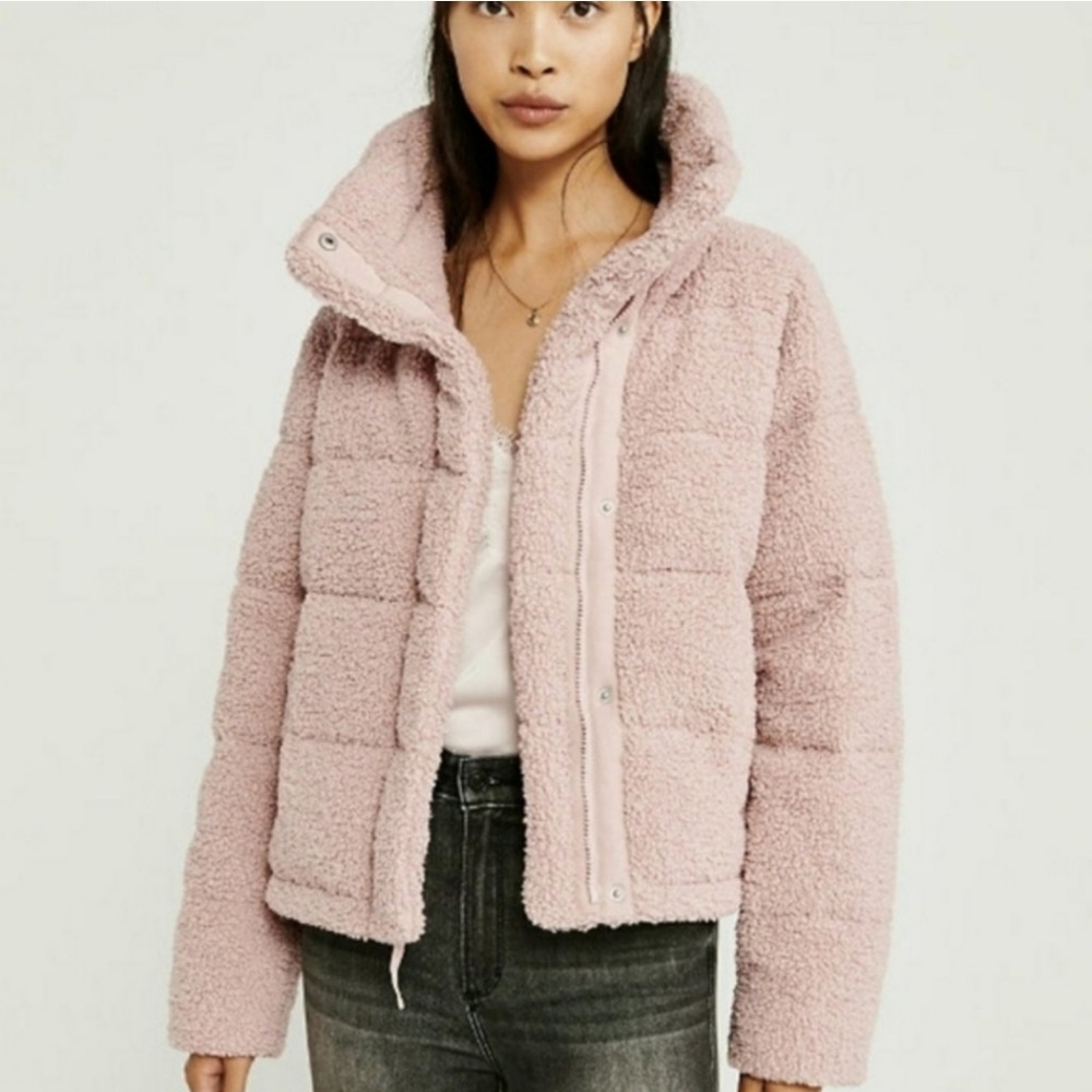 ABERCROMBIE & FITCH Sherpa Ultra Puffer Jacket